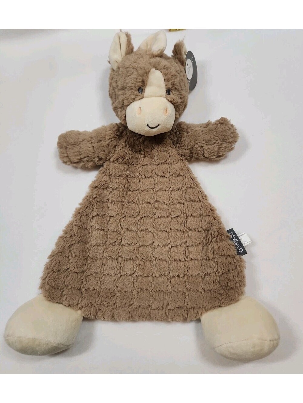 New Demdaco Plush PENNY PONY Horse Rattle Blankie Security Blanket Lovey Cozies